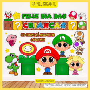 🍄 PAINEL GIGANTE - MARIO 🍄