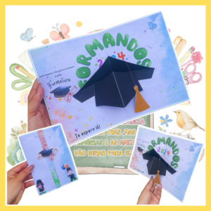 🎓 CONVITE DE FORMATURA - TEMA JARDIM DE INFÂNCIA 🎓