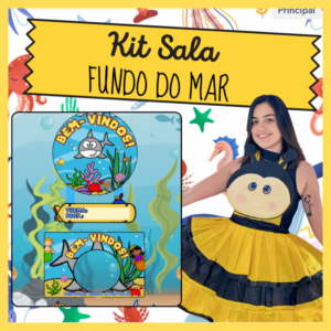 Kit sala - fundo do mar