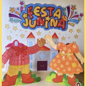 Painel Cenário - Festa Junina + Totens caipiras