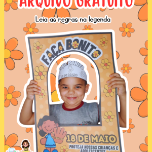GRATUITO - MOLDURA 18 DE MAIO