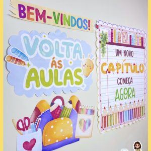 Painel + Moldura - Volta ás Aulas