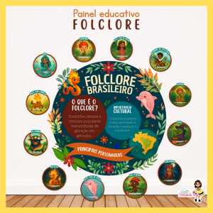 Painel Educativo - Folclore Brasileiro Modelo 2