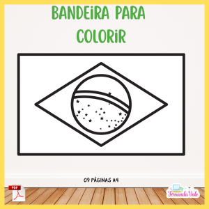 Bandeira para colorir