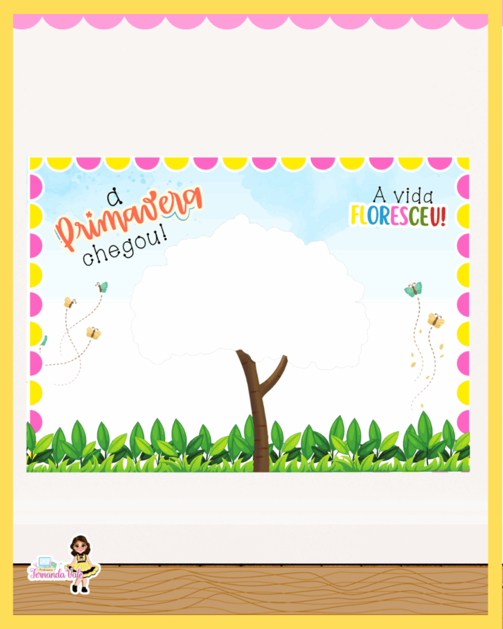 Cartaz para pintura coletiva - Primavera - Imagem 2