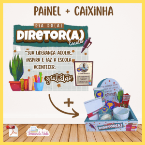 KIT - Painel + Caixinha Dia do(a) diretor(a)