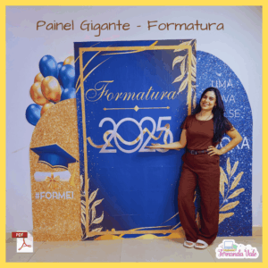 Painel Gigante - Formatura Azul.
