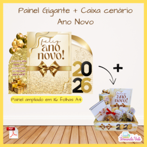 Painel Gigante + Caixa Cenário - Ano Novo