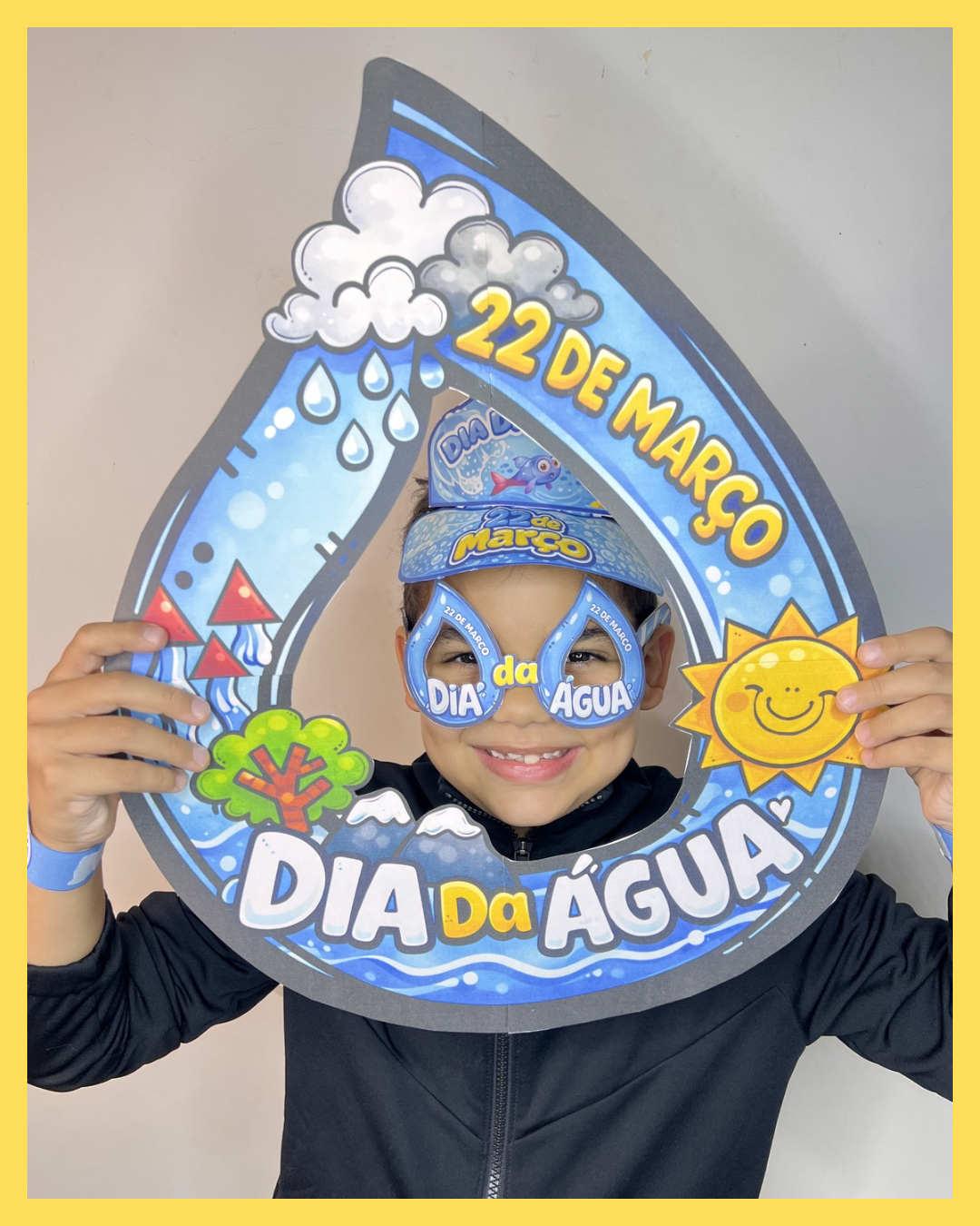 Moldura - braceletes - óculos e viseira - Dia da Água