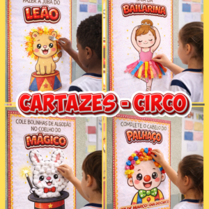 🎪 Cartazes coletivos – Dia do Circo 🎪