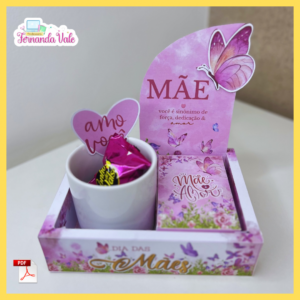 Mini Caixa Cenário - Dia das Mães (Borboleta)