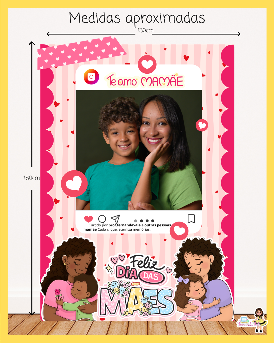 Painel Vazado - Dia das mães - Imagem 2