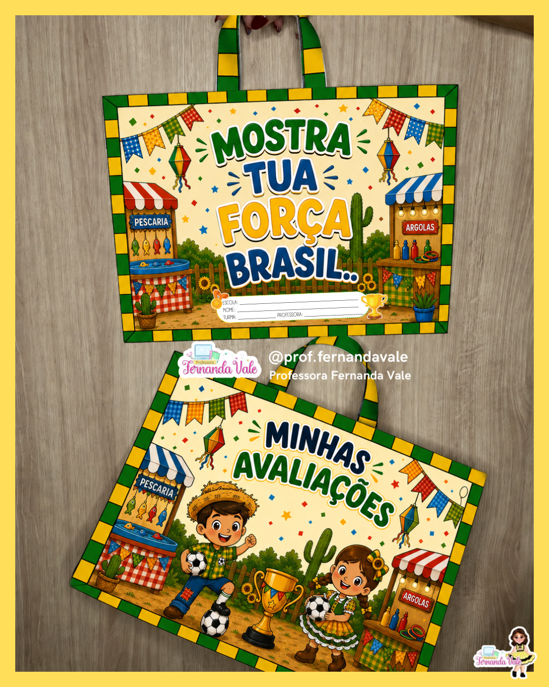 Sacolas e Capas - Atividades/Avaliações Copa Junina - Imagem 2