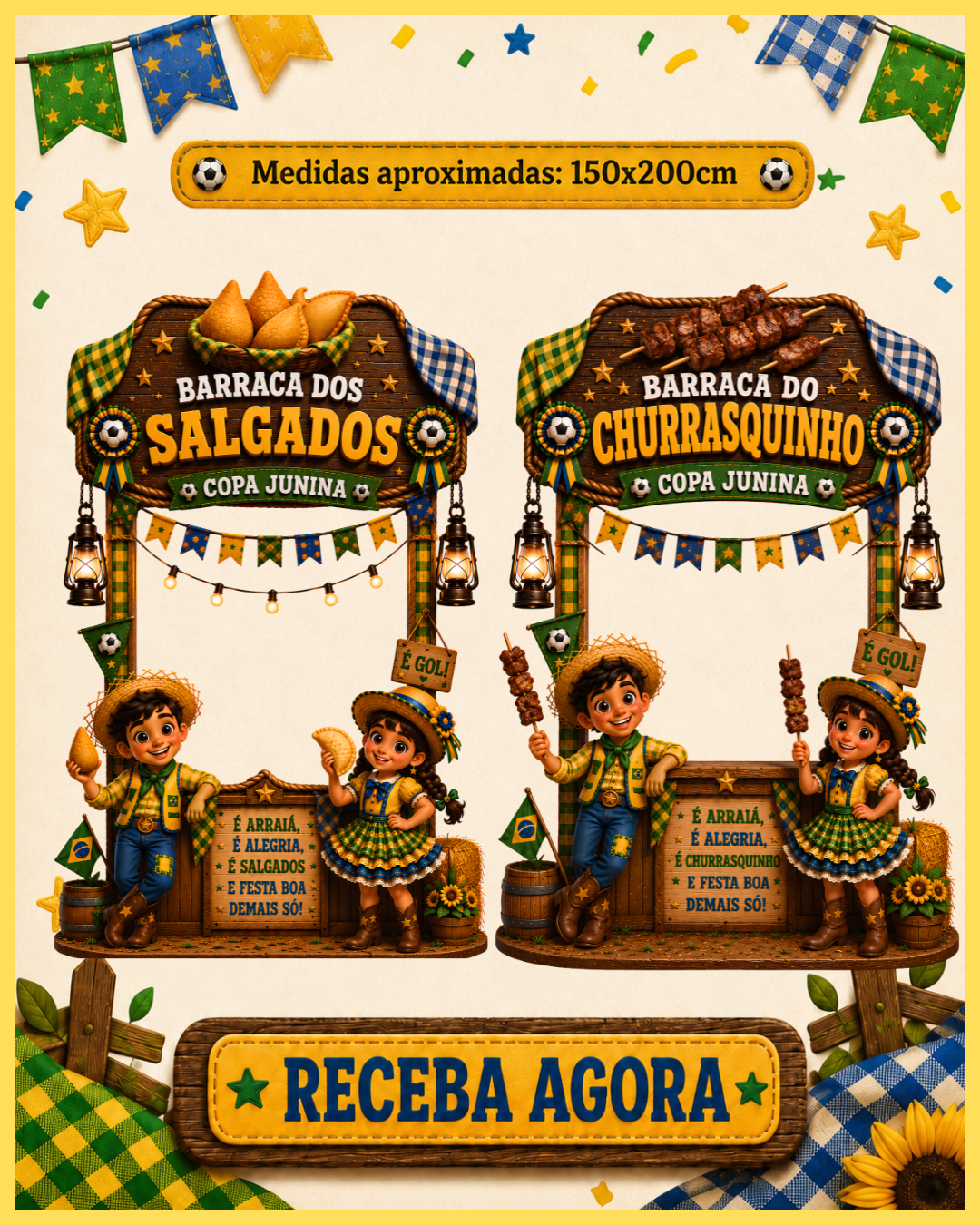 Combo - Barracas Juninas tema Copa - Imagem 6