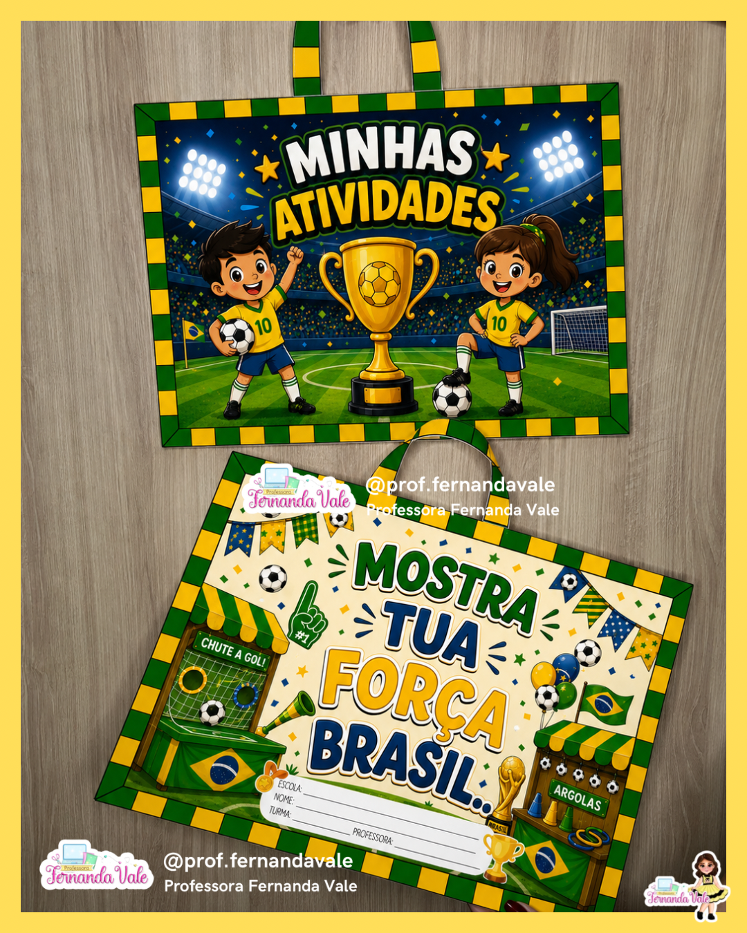 Sacolas e Capas - Atividades/Avaliações Copa Junina