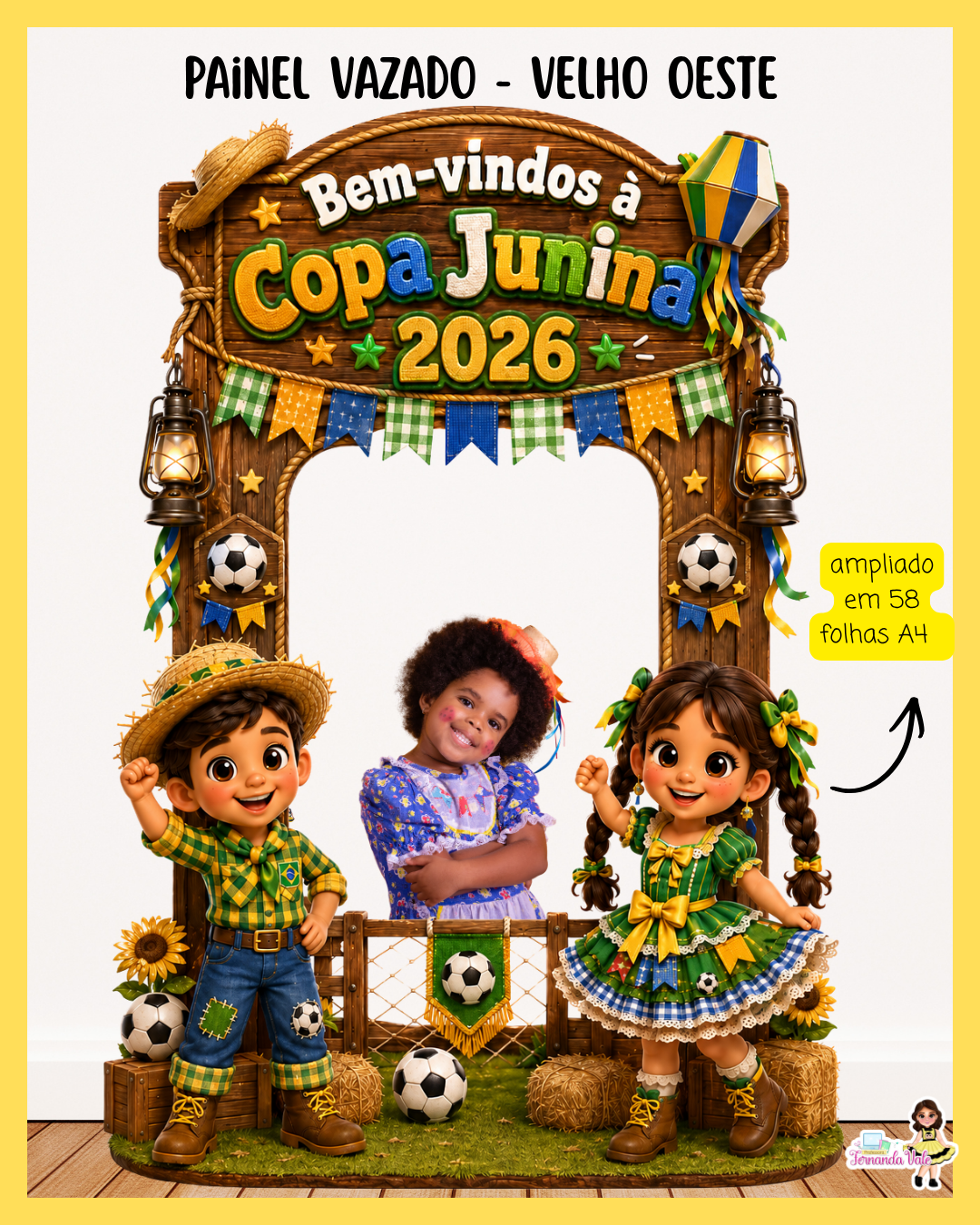 🤠🌵 Painel Vazado – Copa Junina 🌵🤠