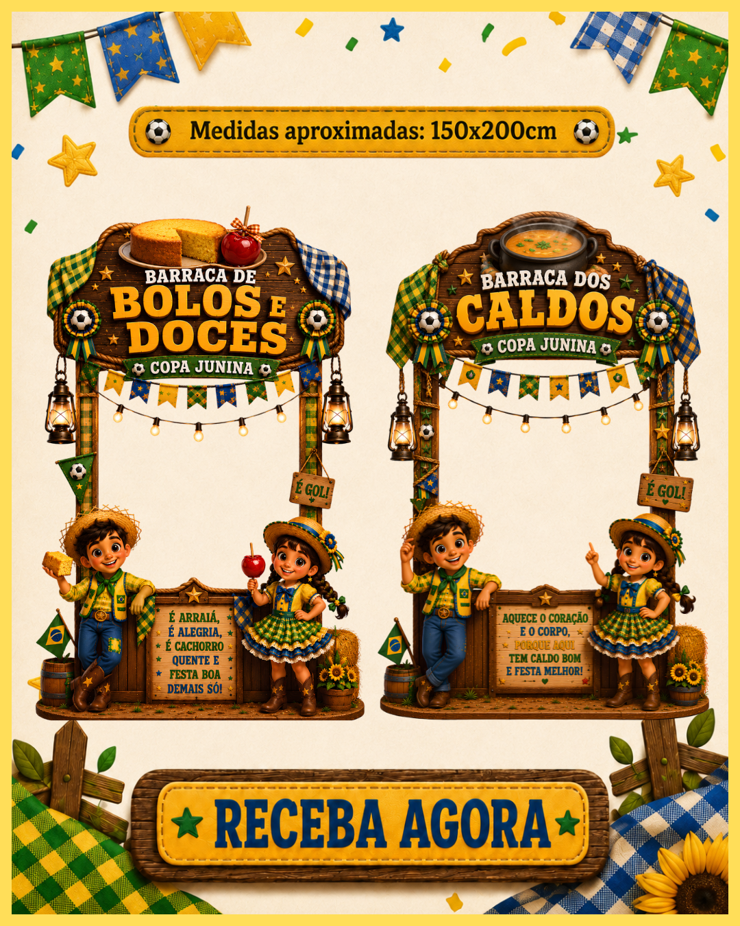Combo - Barracas Juninas tema Copa - Imagem 3