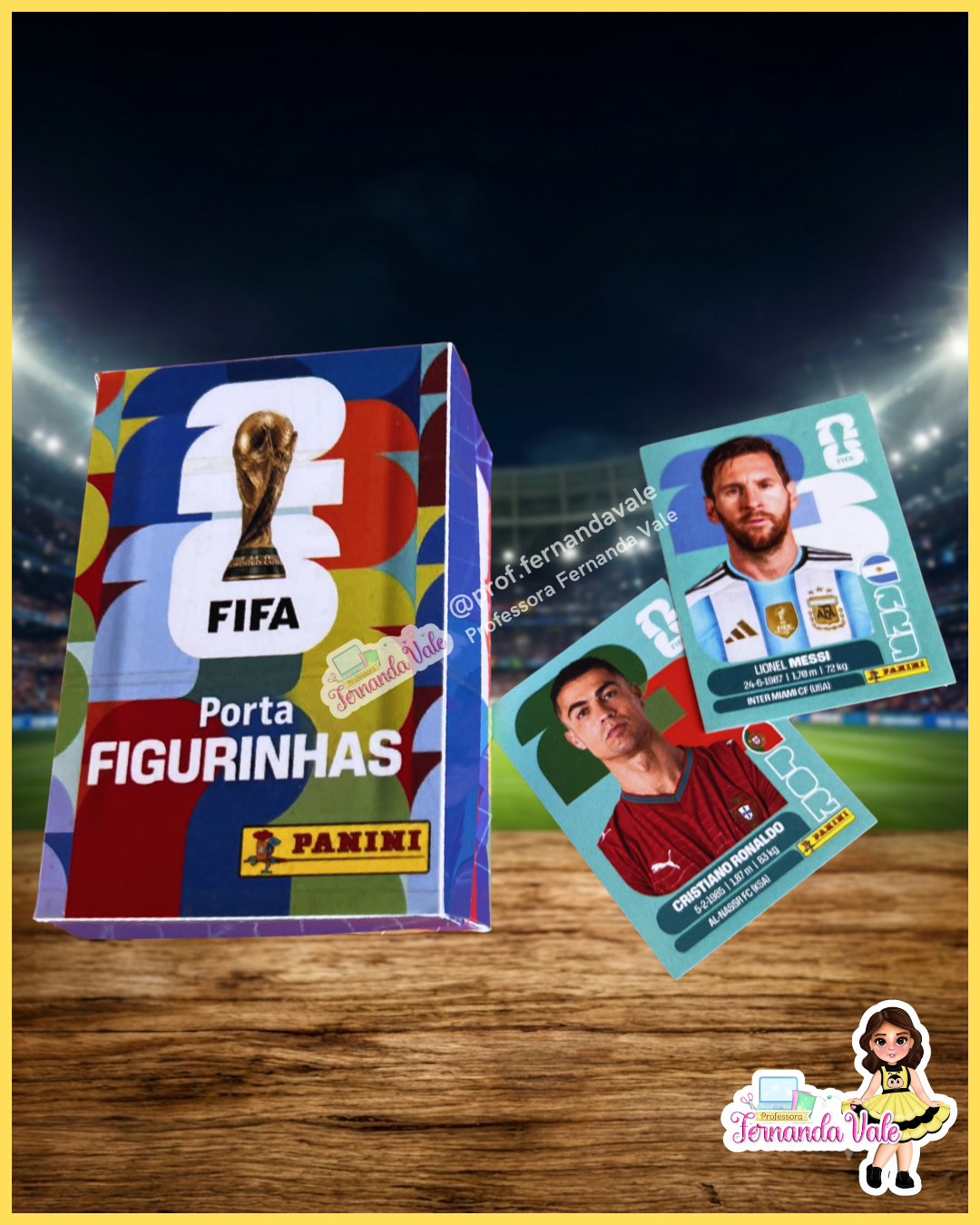 ⚽✨ Caixinha Porta Figurinhas da Copa ✨⚽ - Imagem 3