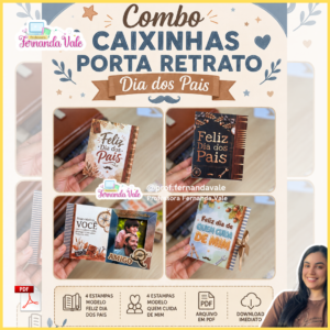 COMBO - Caixinha Porta retrato - DIA DOS PAIS
