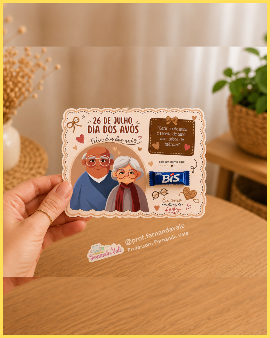 Decoração para Cesta + Tag para lembrancinha - DIA DOS AVÓS - Imagem 2