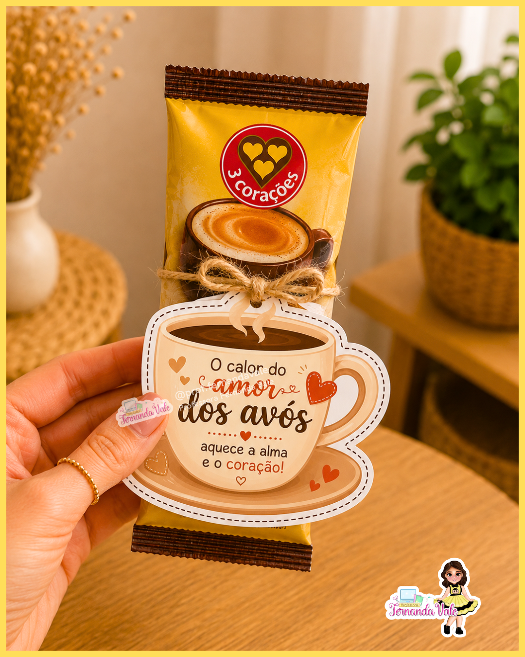 Decoração para Cesta + Tag para lembrancinha - DIA DOS AVÓS - Imagem 3