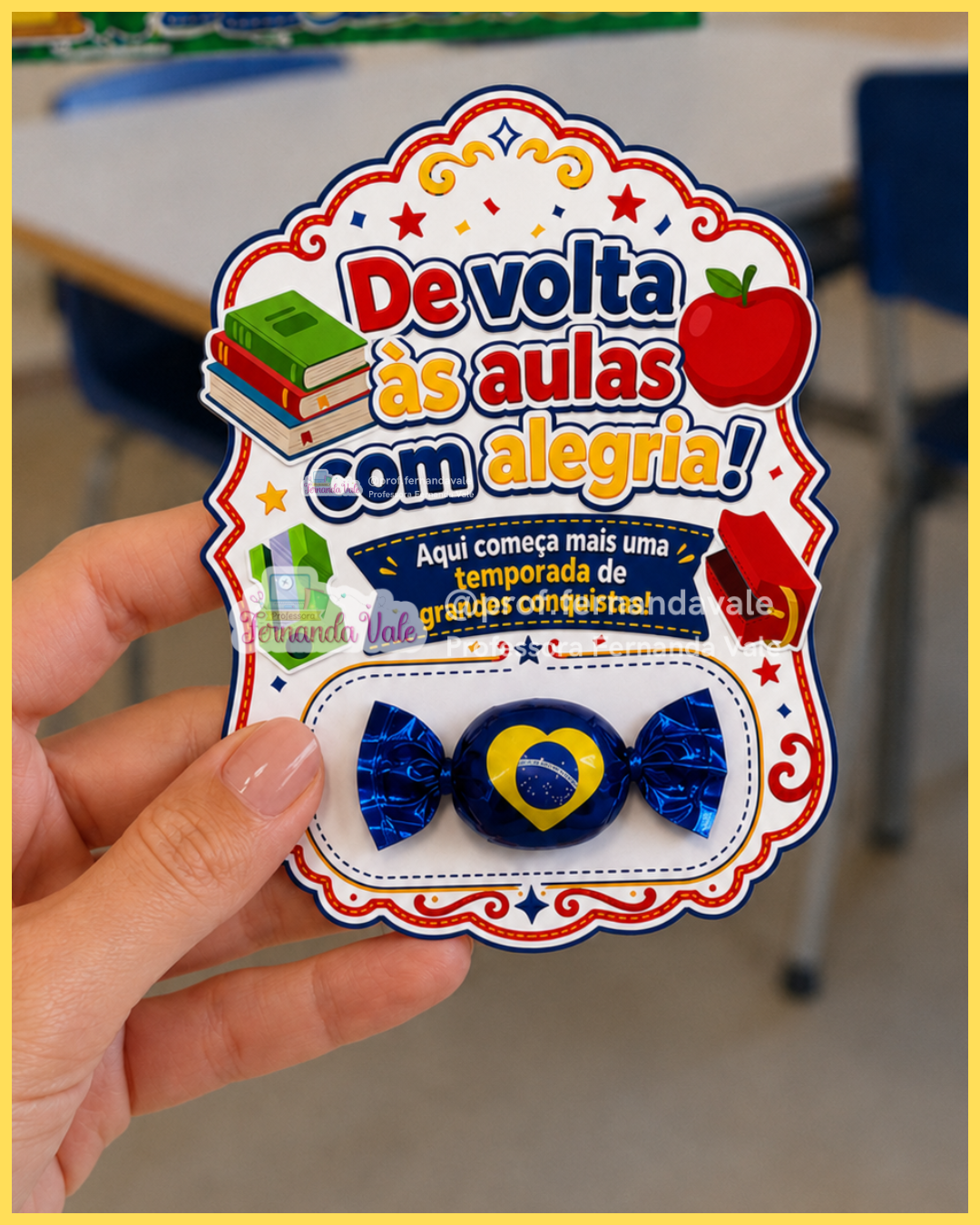 Decoração para Cesta + Tag para lembrancinha +  Bilhete para Agenda - Bem-Vindos - Imagem 2