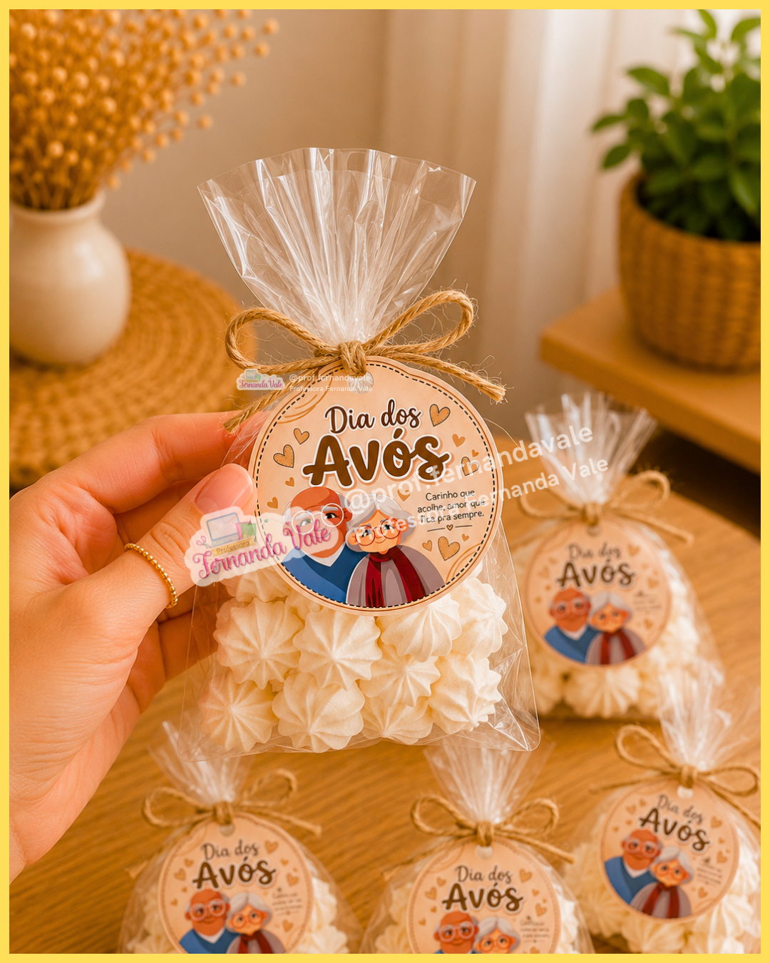 Decoração para Cesta + Tag para lembrancinha - DIA DOS AVÓS - Imagem 4