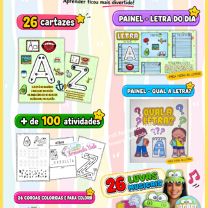 (SOMENTE HOJE R$ 14,90) SUPER COMBO - ALFABETO PEDAGÓGICO