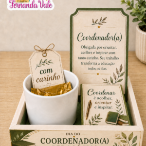 Mini Caixa Cenário - Dia do(a) Coordenador(a)