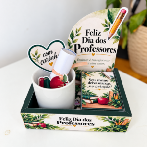 Mini Caixa Cenário - Dia dos Professores (MAÇÃ)