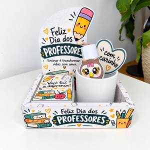 Mini Caixa Cenário - Dia dos Professores (CORUJA)