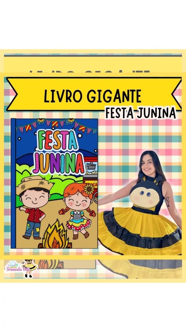 Escreva "quero" que te envio o link de compra.

✨🌻 LIVRO GIGANTE INTERATIVO - FESTA JUNINA ✨🌻