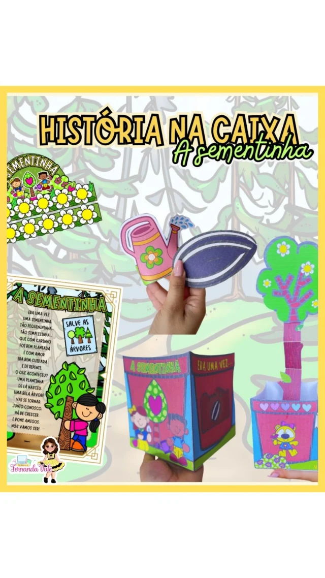 🪴HISTÓRIA NA CAIXA : A SEMENTINHA 🪴

Um recurso valioso para ensinar aos pequenos o ciclo de vida de uma planta. Ideal para incentivá-las à plantarem sementes e cuidar do meio ambiente.

🔗 Quer receber o link? Comenta "quero"