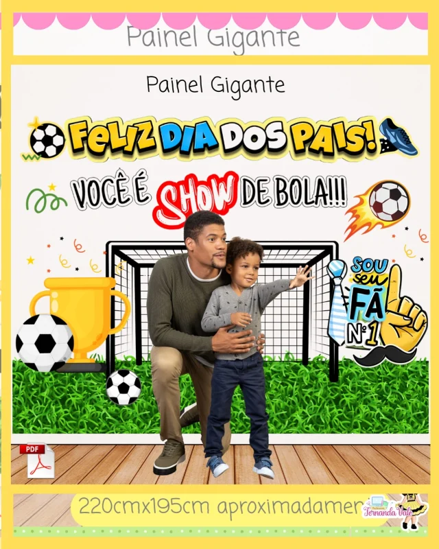 🧔⚽ PAINEL GIGANTE - DIA DOS PAIS disponível em PDF!
Com medidas aproximadas de 220 × 195 cm, ele é perfeito para tirar fotos e decorar com muito estilo!
💙 Ideal para escolas, eventos e momentos especiais com os papais!

🎁 Baixe, imprima e arrase na homenagem!

🔗 Quer receber o link de compra? Comenta "quero" que te envio no direct.

#diadospais #paineldedecoração #professorafernandavale #pdfeducativo #materialpedagógico #homenagemaospais #diadospaisnaescola #materiaiseducativos #professorafernandavale