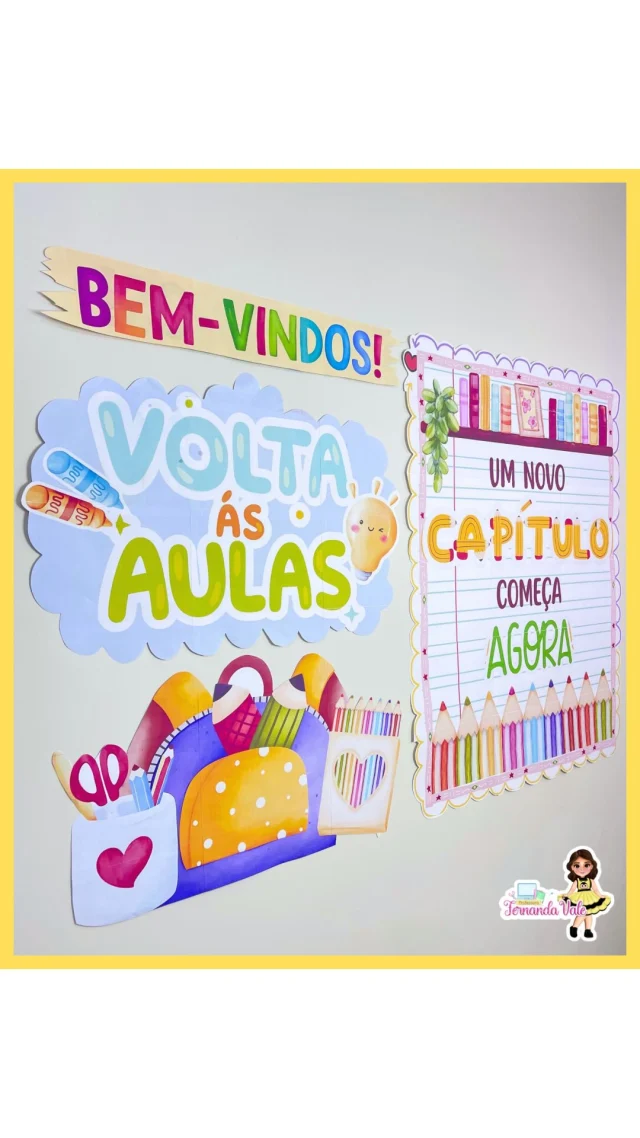 📚✨ “Painel + Moldura – Volta às Aulas” disponível em PDF!
Perfeito para dar boas-vindas aos pequenos com muita cor, alegria e aquele toque especial que encanta! 💛🌈
Arquivo prontinho pra imprimir e arrasar na recepção! 🎒💫

🔗 Escreva "quero" nos comentários que te envio o link.

#VoltaÀsAulas #PainelEducativo #MolduraParaFotos #PDFDisponível #ProfFernandaVale #VoltaComAlegria #RecepçãoCriativa