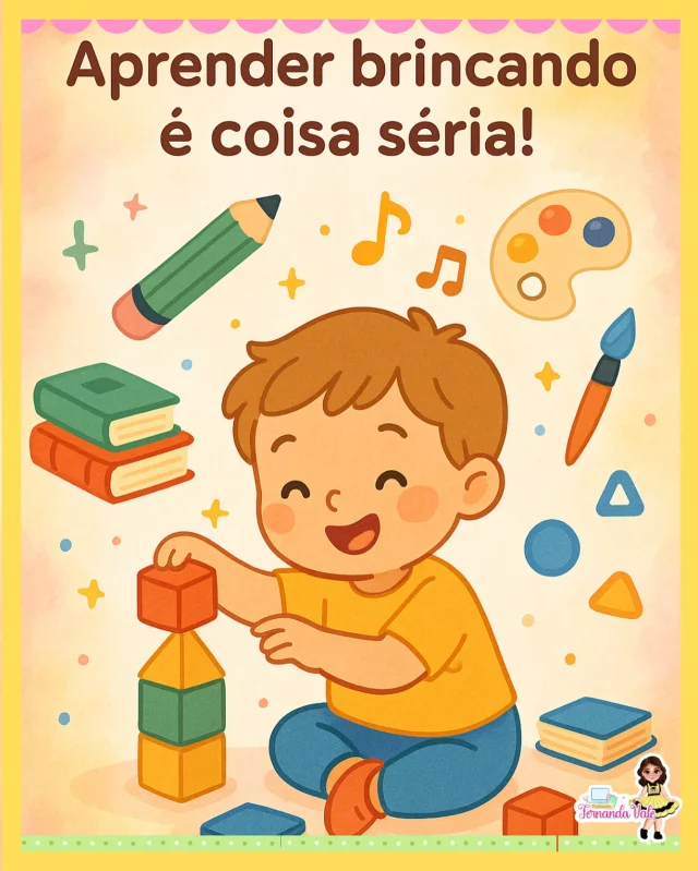 ✨ Aprender brincando é coisa séria!
Na Educação Infantil, cada bloquinho empilhado, cada história contada e cada música cantada são sementes de desenvolvimento, criatividade e afeto. 🌱💛

🎨 Brincar é aprender com alegria, com sentido e com amor!

#EducaçãoInfantil #AprenderBrincando #DesenvolvimentoInfantil #ProfessoraCriativa #AmorQueEnsina #EnsinarComAmor #PedagogiaAtiva #Maternal #PréEscola #BrincarÉCoisaSéria
