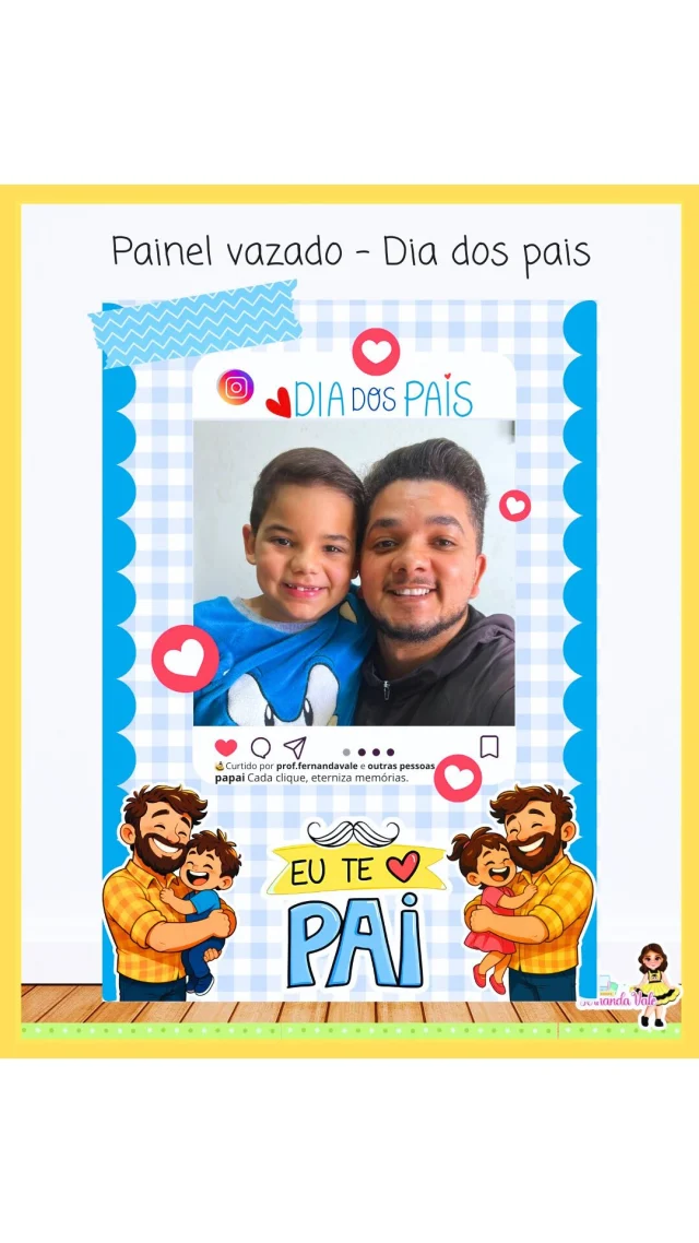 🎉 Painel Vazado - Dia dos Pais 🎉
Deixe sua decoração ainda mais especial com esse painel incrível, em formato vazado, perfeito para fotos e momentos inesquecíveis! 💙📸

Arquivo disponível em PDF, pronto para imprimir e arrasar na homenagem! 🙌

Comente “QUERO O PAINEL” que te envio o link de compra! 🛒💌

#diadospais #painelpedagógico #decoraçãodiaDosPais #painelvazado #educacaoinfantil #professoracriativa #pdfeducativo #materiaisdigital