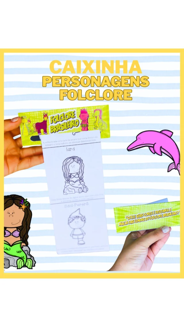 📥 Escreva “quero” nos comentários para garantir a sua!

✨ Caixinha - Personagens Folclóricos ✨
Disponível em PDF, essa atividade divertida e educativa vai despertar a curiosidade das crianças e encantar com os personagens do nosso folclore!
🧚‍♂️ Ideal para trabalhar identidade cultural de forma leve, lúdica e significativa!
💡 Cada personagem vem com ilustração para colorir + um pequeno texto informativo.

🌿 Perfeita para enriquecer suas aulas!

#folclorebrasileiro #educacaoinfantil #atividadeslúdicas #alfabetização #maternal #caixinhafolclore #professorafernandavale #pdfeducativo #voltaasaulas #atividadescriativas #ensinarcomamor #pedagogia #materiaiseducativos