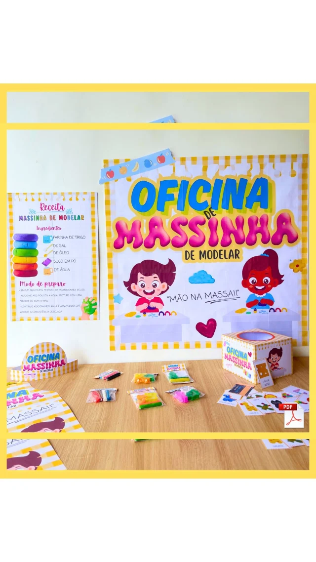 🔗 Comenta "quero" para receber o link.

Que tal surpreender seus alunos na primeira semana de retorno às aulas?

Faça uma oficina de massina e deixe todos encantados.